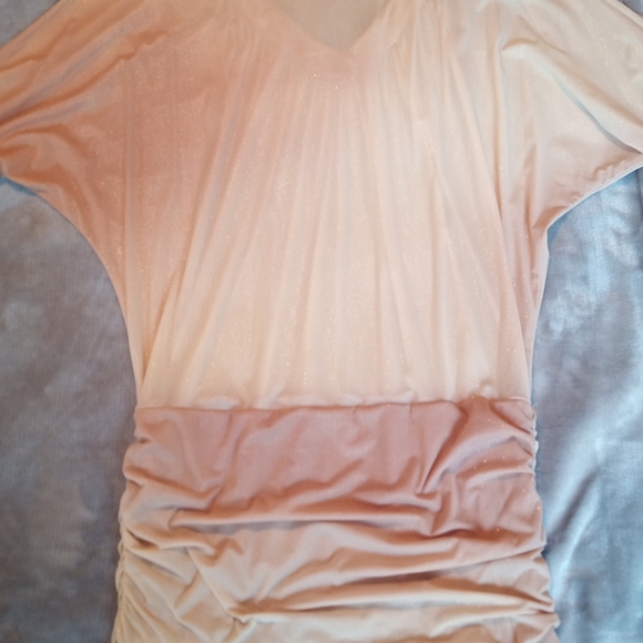 Beach Bunny Ombre Gold Sparkle Coverup Dress S 4 6 - Picture 9 of 9